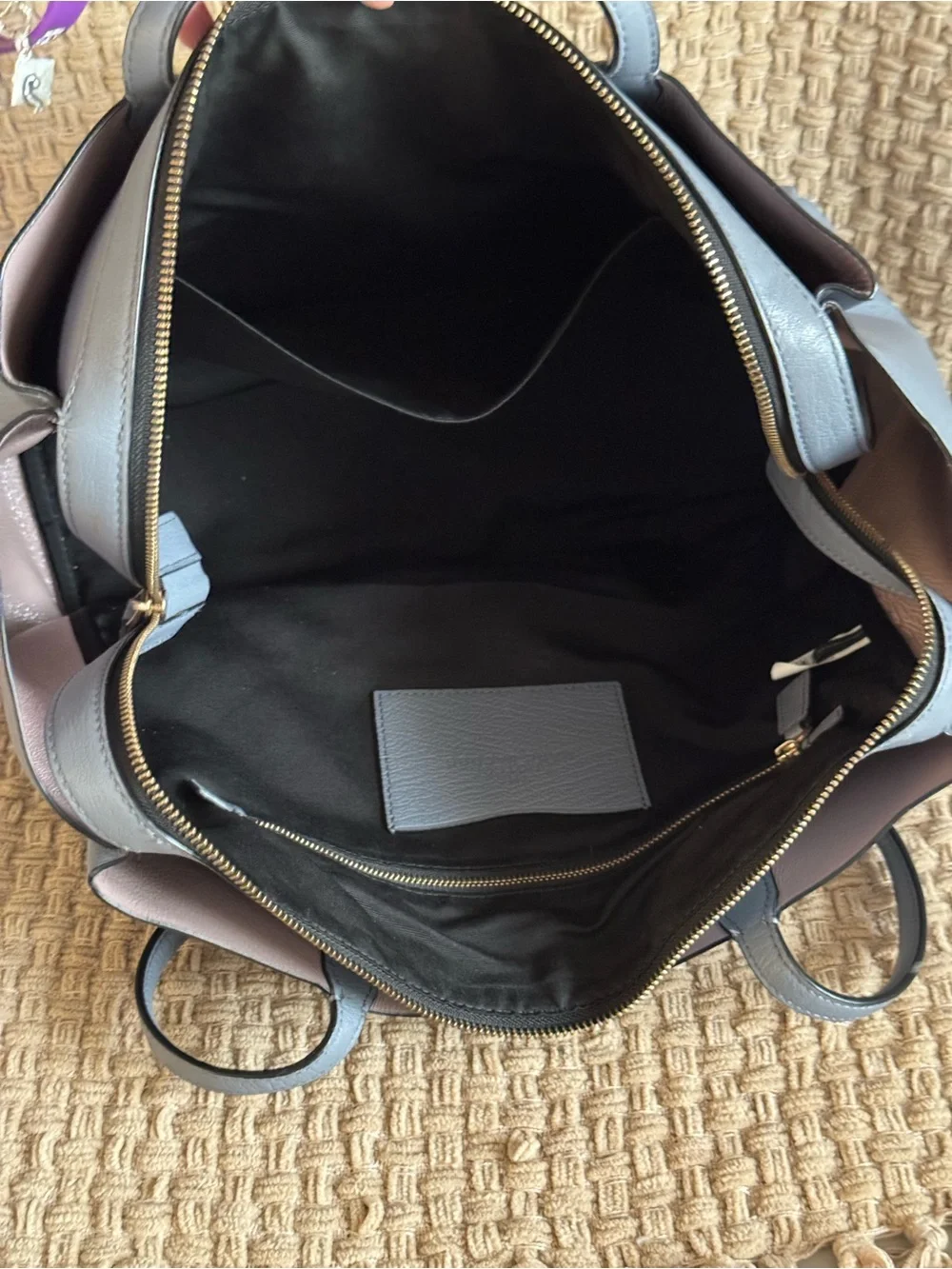 Marc Jacobs Gray-Blue Leather Tote